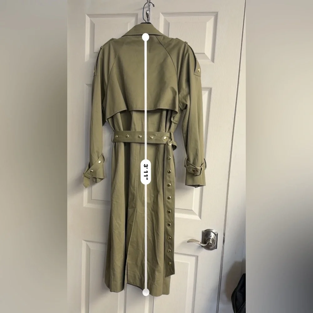 Greena Studded trench coat - Picture 7 of 9